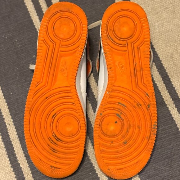 NIKE AIR FORCE 1 MID "I GOT NEXT" White Orange Black SZ 9 DV2134-100 Swoosh '22 - Picture 5 of 6